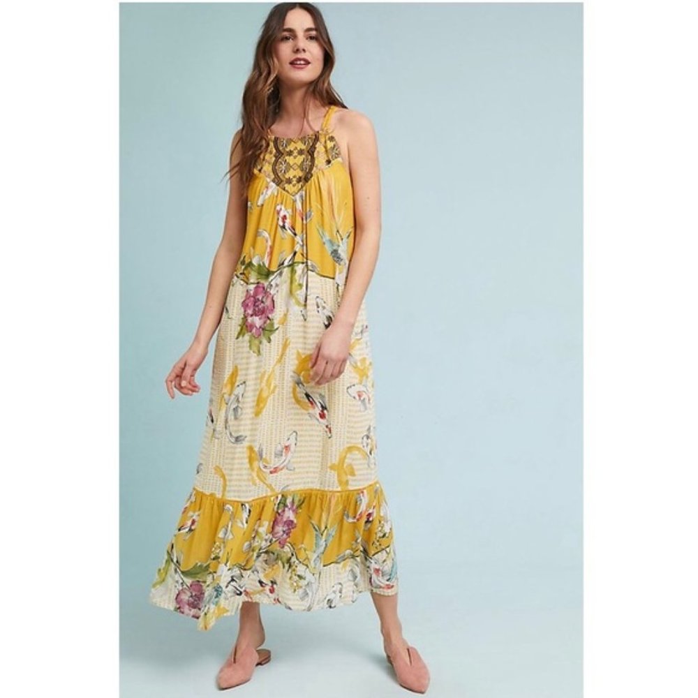 Anthro Paradiso Halter Dress